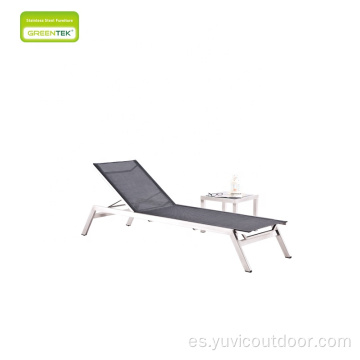 Tumbona Sillón Silla de metal Playa Muebles de piscina